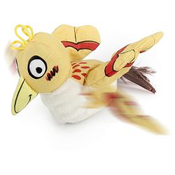 All for Paws Jittering Bird ptica igračka za mačke, (mahalica) sa krilima koja se pomjeraju žuta