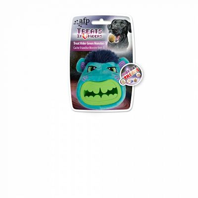 All for Paws Treat Hider Green Monster - S igračka za psa