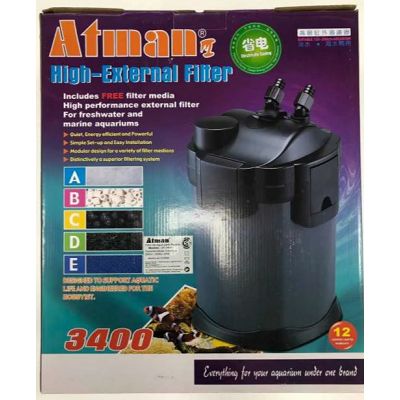 Atman UF-3400 vanjski filter za akvarij 2200l/h