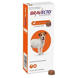 Bravecto zaštita za pse težine 4,5-10kg - 1 poslastica za žvakanje