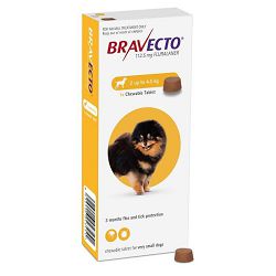 Bravecto zaštita za pse težine 2-4,5kg - 1 poslastica za žvakanje
