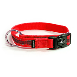 Croci Hiking Antishock ogrlica za pse 15mm x 30-40cm crvena