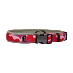 Croci Hiking Reflective Army ogrlica za pse 51-60cm 25mm pink