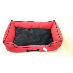 DMC krevet za kućne ljubimce - Bonny 120x70cm crno-crveni