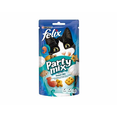 Felix Party Ocean Mix poslastica za mačke sa lososom, oslićem i pastrmkom 60g