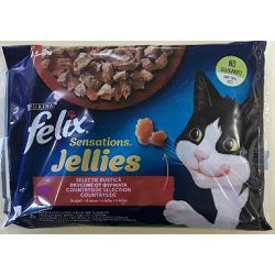 Felix Sensation govedina u želu s rajčicom i piletina u želeu sa mrkvom 4x85g