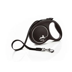 Flexi povodac za psa Black design M type 5m crni