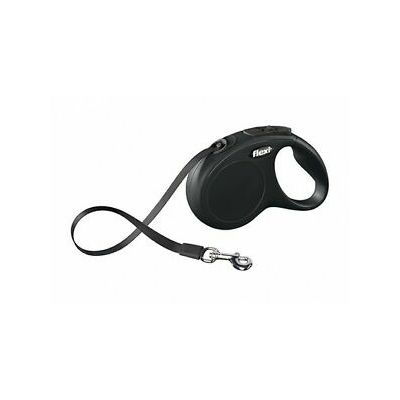 Flexi povodac za psa Classic S 500cm tape crni