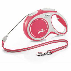 Flexi Comfort povodac za psa M cord 5m crveni
