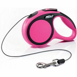 Flexi Comfort povodac za psa XS cord 3m pink
