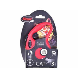 Flexi povodac za mačke Cat Classic cord 3m crveni