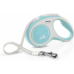 Flexi povodac za psa Comfort S 5m tape - svjetlo plavi