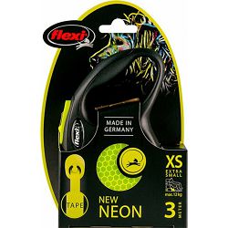 Flexi povodac za psa Neon XS traka 3m