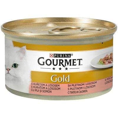 Gourmet Gold hrana za mačke losos i piletina 85g