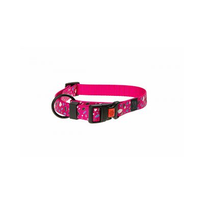 Karlie ogrlica za psa 45-65cm 25mm pink sa dizajnom L