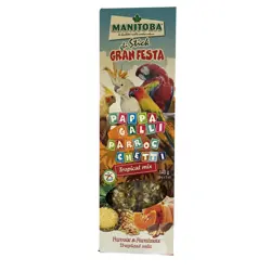 Manitoba Pappagalli Parrocchetti Tropical Mix Stick poslastica za srednje papige 140g