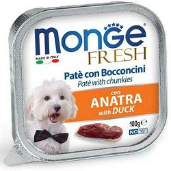 Monge Fresh Paté pašteta patka hrana za pse 100g