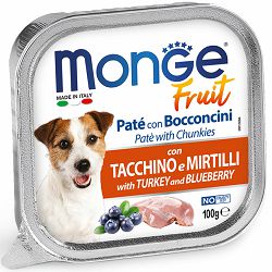 Monge Fruit Paté Turkey puretina sa borovnicom hrana za pse 100g