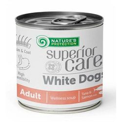 Nature's Protection Adult White Dogs Soup Tuna Salmon / supa za bijele pse tuna i losos 140ml