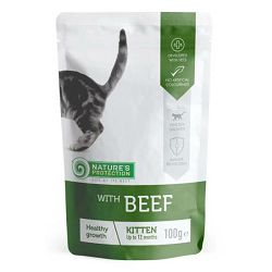 Nature's Protection Kitten Healthy Growth Beef / govedina hrana za mačiće 100g