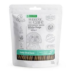 Nature's Protection Adult White Dogs Daily Oral Care Insects / poslastica za bijele pse 150g