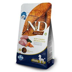 N&D Adult Mini Brown / janjetina, spirulina, mrkva hrana za pse 2kg
