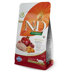 N&D Adult Neutered Pumpkin / prepelica, bundeva i nar hrana za sterilisane mačke 1,5kg