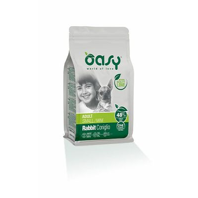 OASY Adult small mini rabbit / zec hrana za odrasle male pse 800g