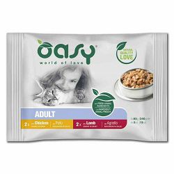 OASY ADULT multipack piletina i janjetina hrana za mačke 4x85g