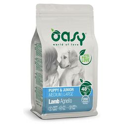 OASY One Protein / Puppy & Junior medium - large Lamb janjetina hrana za štenad 2,5kg