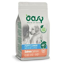 OASY One Protein / Puppy & Junior medium - large Salmon LOSOS hrana za štenad 2,5kg 