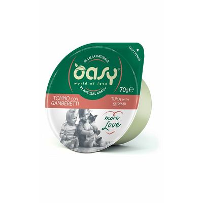 OASY Tuna with Shrimp / dopunska hrana za mačke tuna i škampi 70g