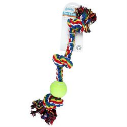 Pawise igračka uže sa loptom za pse 18cm