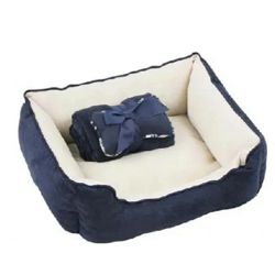 Pawise ležaljka sa dekom za psa 56x43x18cm plava