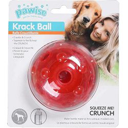 Pawise lopta igračka za pse 7,5cm crvena