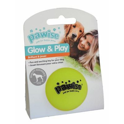 Pawise Glow n Play lopta igračka za psa L mix boja