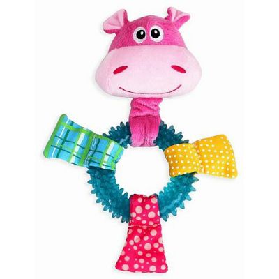 Pawise Puppy Toy Ring Hippo igračka za psa