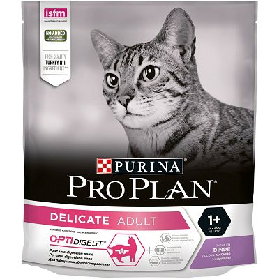 Pro Plan Delicate, Opti Digest puretina hrana za mačke 400g