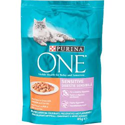 Purina One Sensitive piletina i mrkva hrana za mačke 85g