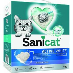 Sanicat Active White bijeli pijesak za mačke 10l