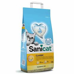 Sanicat classic pjesak za mačke bez mirisa 10 lit