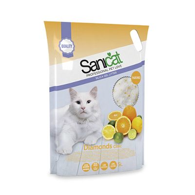 Sanicat Diamonds Citric pijesak za mačke 5L