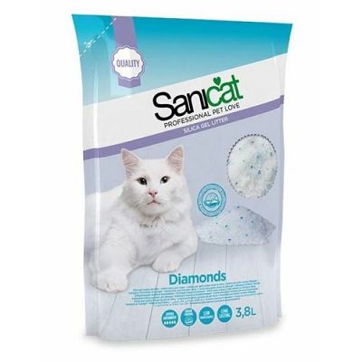 Sanicat Professional Silica Diamonds 3.8 L pijesak za mačke