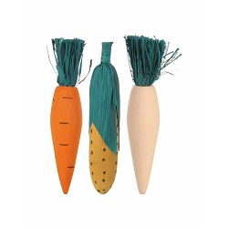 Trixie drvena igračka za glodare mrkva 10cm 3 kom