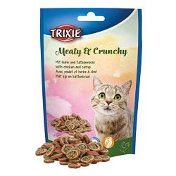 Trixie Meaty & Crunchy piletina i macina trava poslastica za mačke 50g