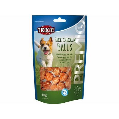 Trixie Rice Chicken Balls loptice od riže i piletine polastica za pse 100g