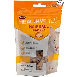 VetIQ Hairball suha hrana poslastica za mačke 65g