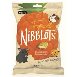 VetIQ Nibblots Tropical tropsko voće poslastice za male životinje 30g