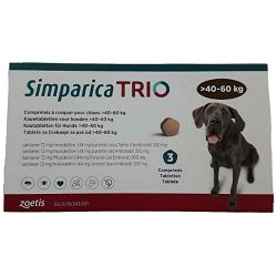 Zoetis Simparica Trio za pse težine 40-60kg / 1 tableta