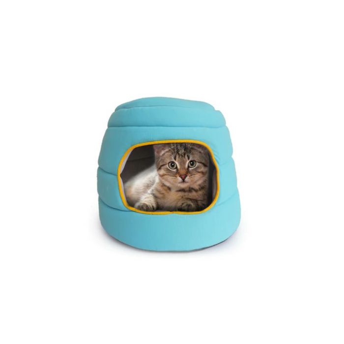 All for Paws Dome Hut kućica za mačke 40x40x30cm plave boje 